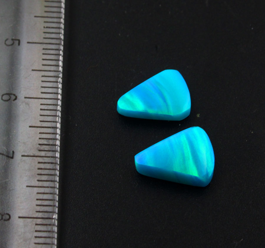 Aurora  Opal cabochons matched pair 
