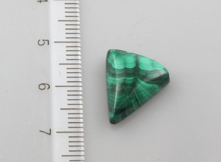 Malachite hand cut cabochon