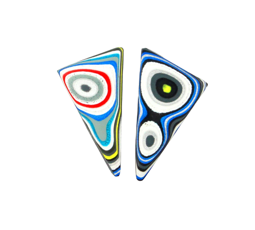 Fordite kenworth Pair of cabochons