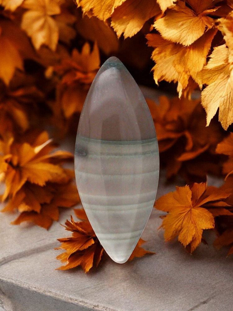 Plum and Green  Imperial Fine Jasper cabochon