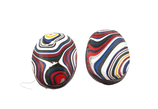 Fordite kenworth Pair of cabochons