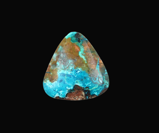 Peruvian Chrysocolla cabochon