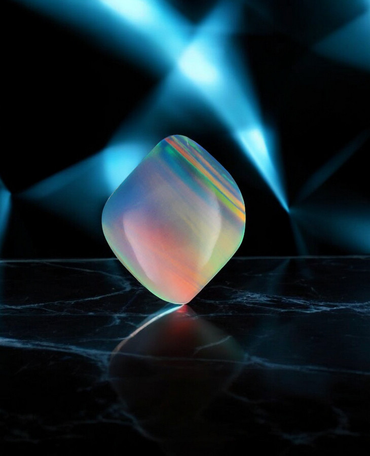 Aurora Opal cabochon
