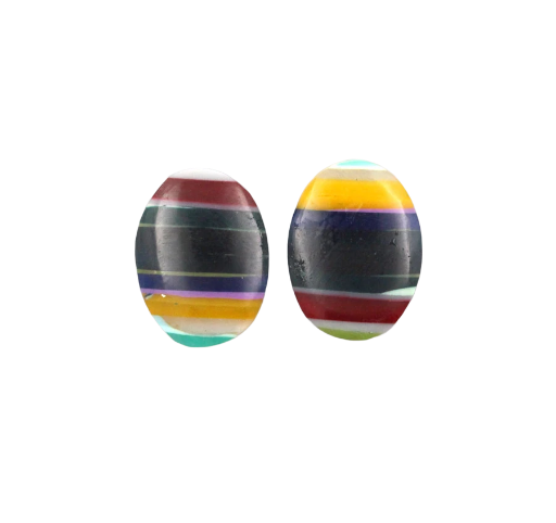Surfite matched pair of cabochons