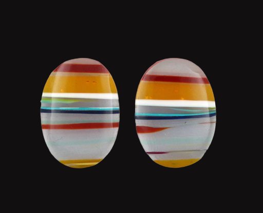 Surfite matched pair of cabochons