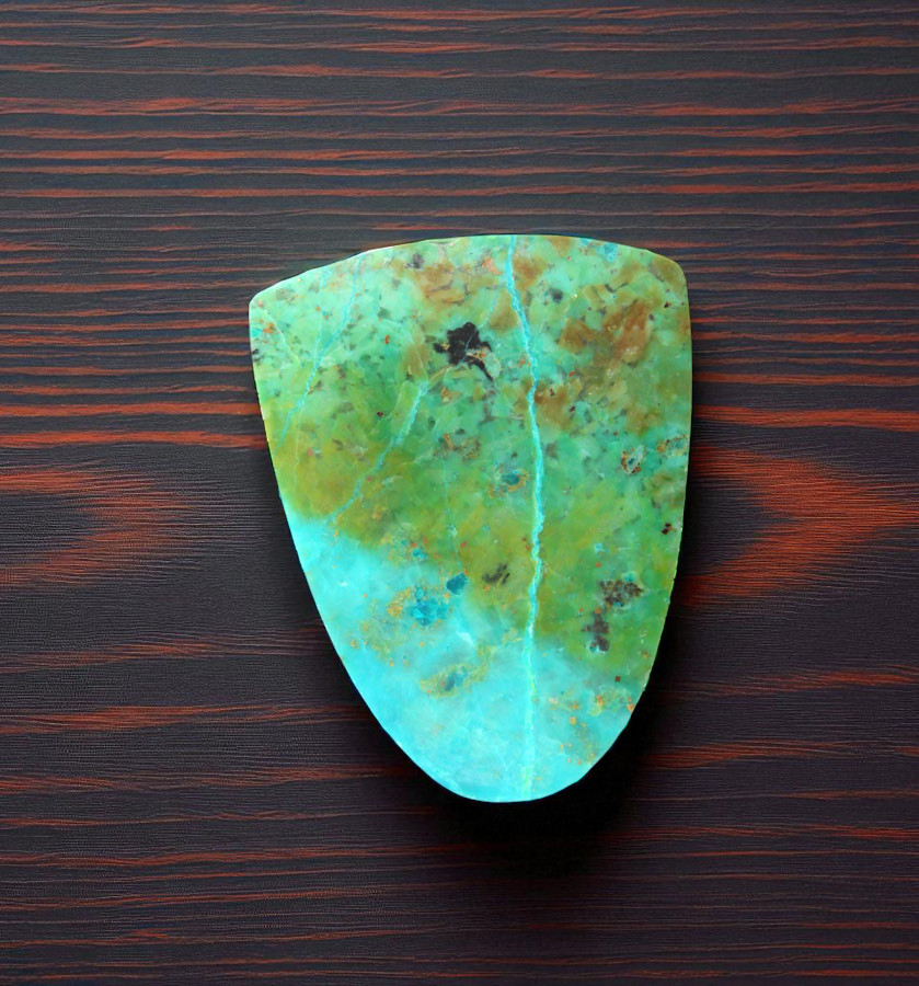 Hand Cut Chrysocolla Cabochon