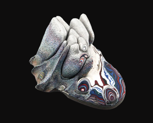 Dragons Scale sulpted hand cut Kenworth Fordite