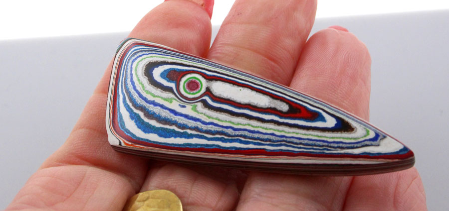 Huge Eye Hand Cut Jeep Fordite 