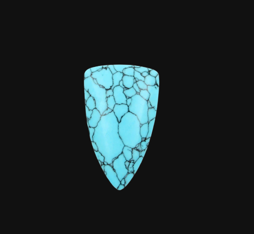 Spiderweb Turquoise hand cut Cabochon