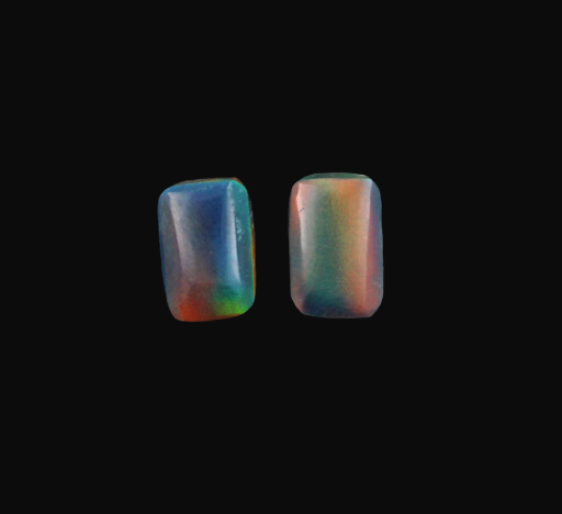 Aurora  Opal cabochons matched pair 