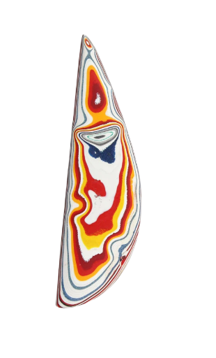 Huge Bright Hand Cut Jeep Fordite 