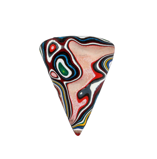  Sculpted pin Glitter hand cut Kenworth Fordite