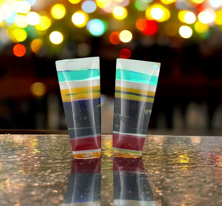 Surfite matched pair of cabochons