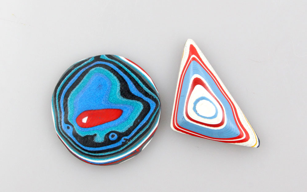 2 Fordite Ring Cabochons