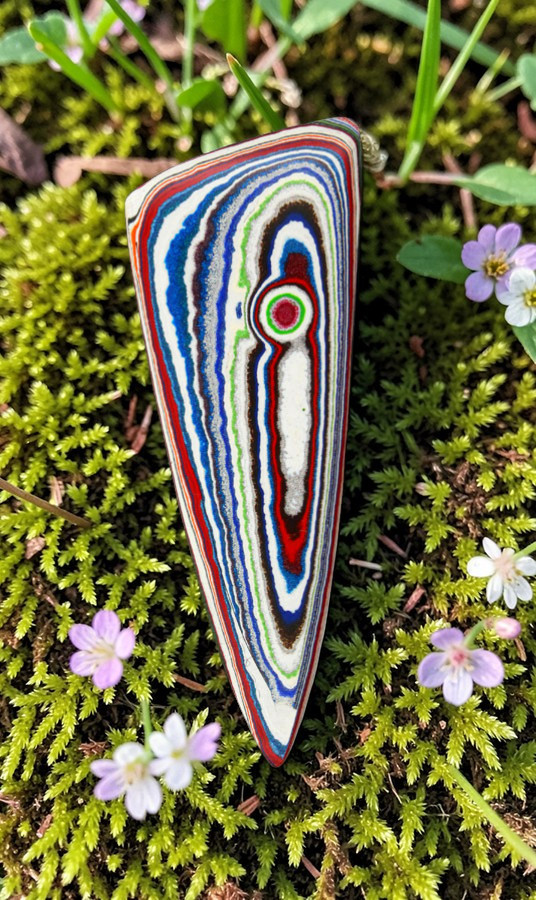 Huge Eye Hand Cut Jeep Fordite 