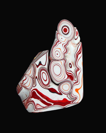 Huge Sculpted hand cut Kenworth Fordite