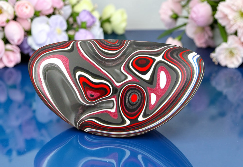 Collectors Sculpted Metallic  Hand Cut Jeep Fordite 