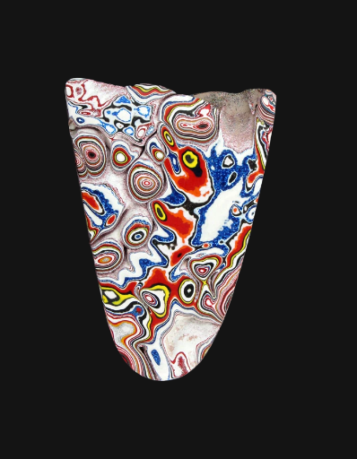 Sculpted hand cut Kenworth Fordite