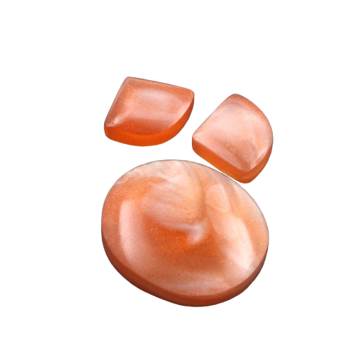 Bowlerite  3 piece fall orange cabochon
