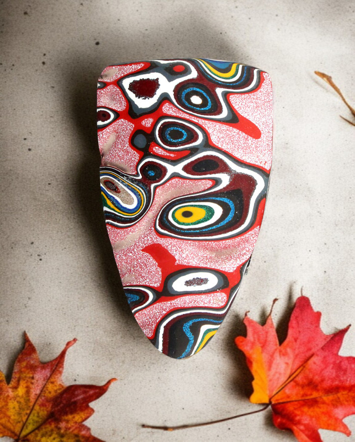 Sculpted hand cut Kenworth Fordite