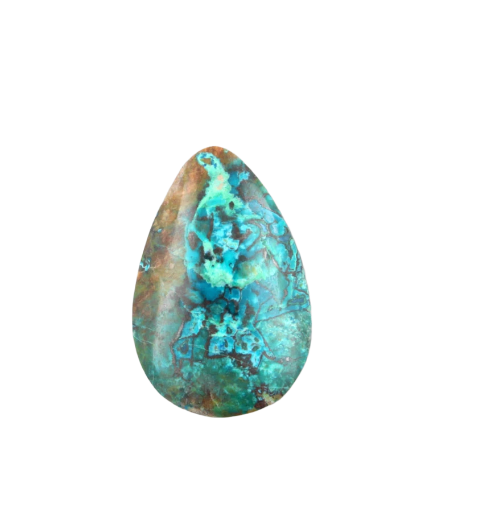 Peruvian Chrysocolla cabochon