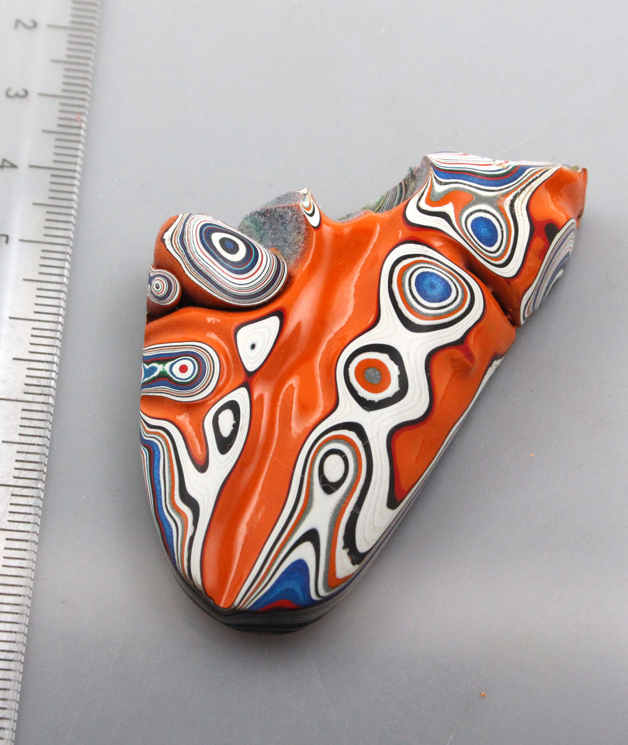 Huge Sculpted hand cut Kenworth Fordite