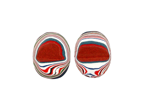 Fordite kenworth Pair of cabochons