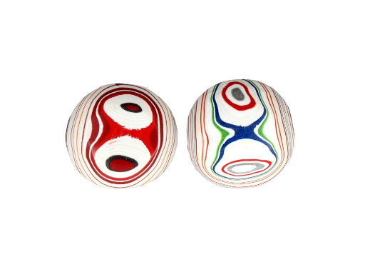 kenworth  Fordite Pair of cabochons