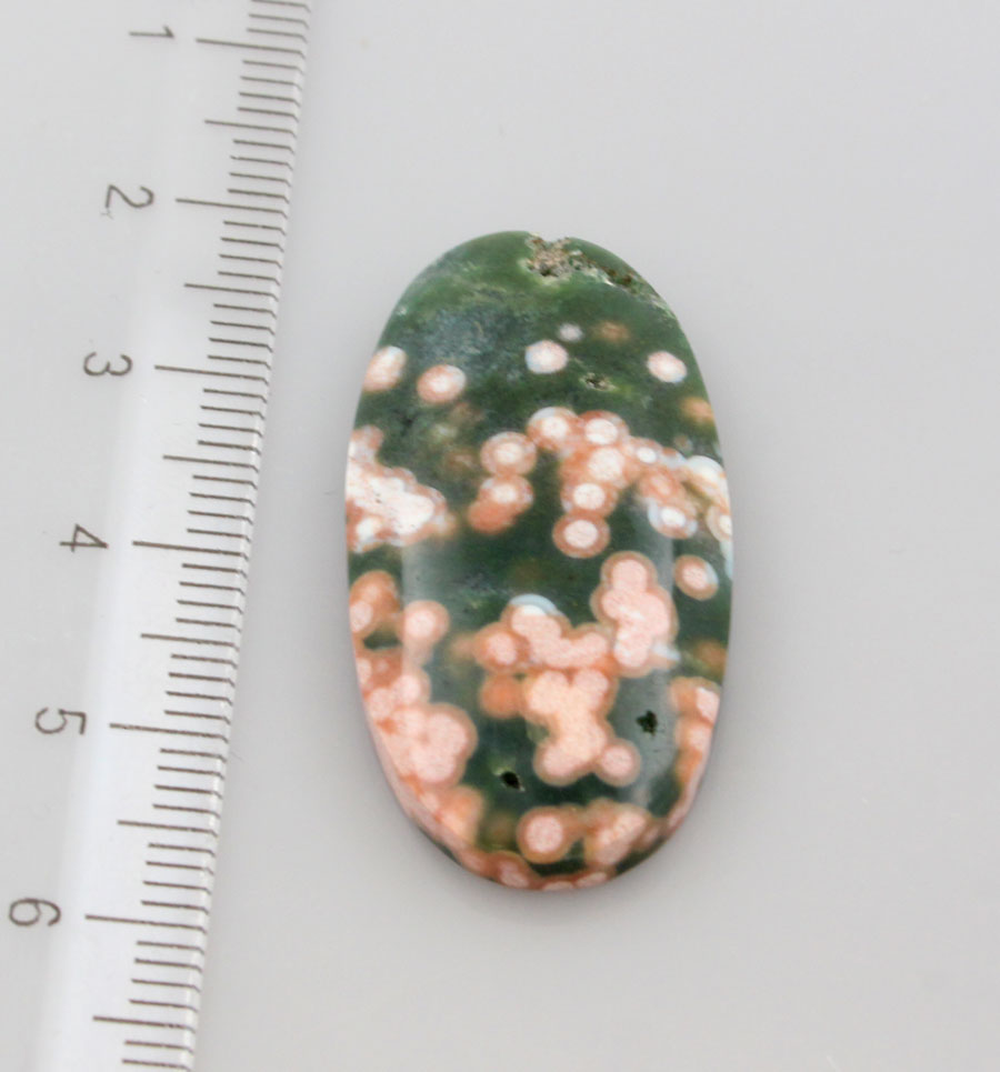 Hand cut Rare Red and green Ocean Jasper