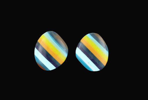 Surfite matched pair of cabochons