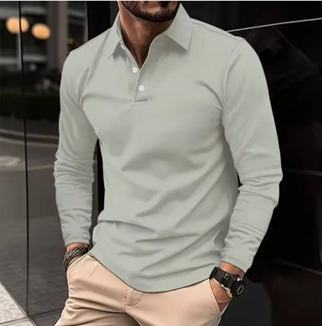 Men's Long Sleeve Polo Shirt
