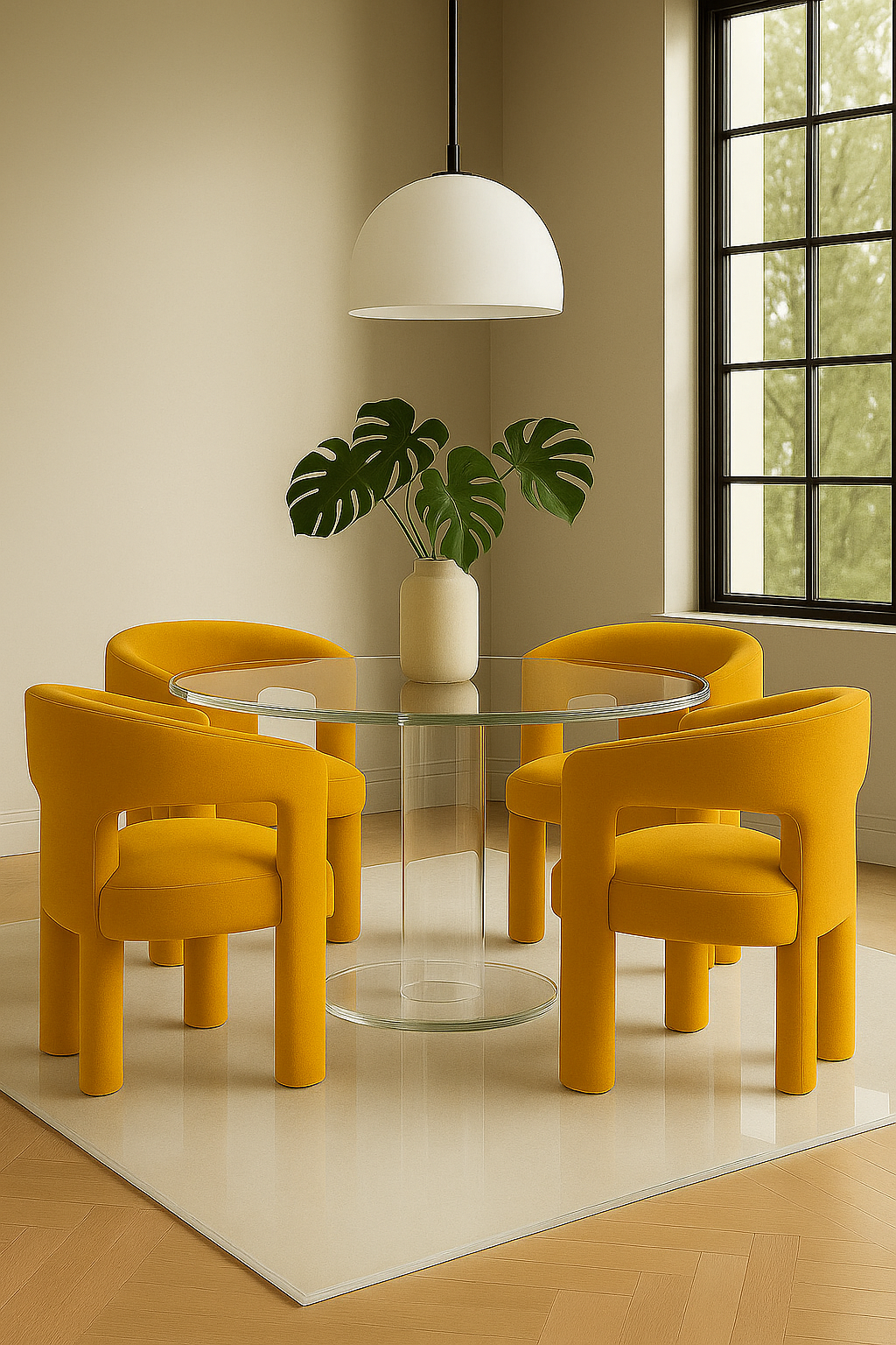 Lesley Chair Mustard yellow