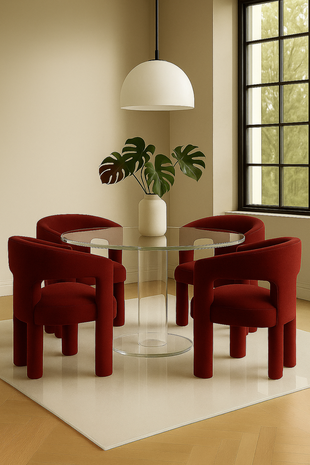 Lesley Chair Terracotta red