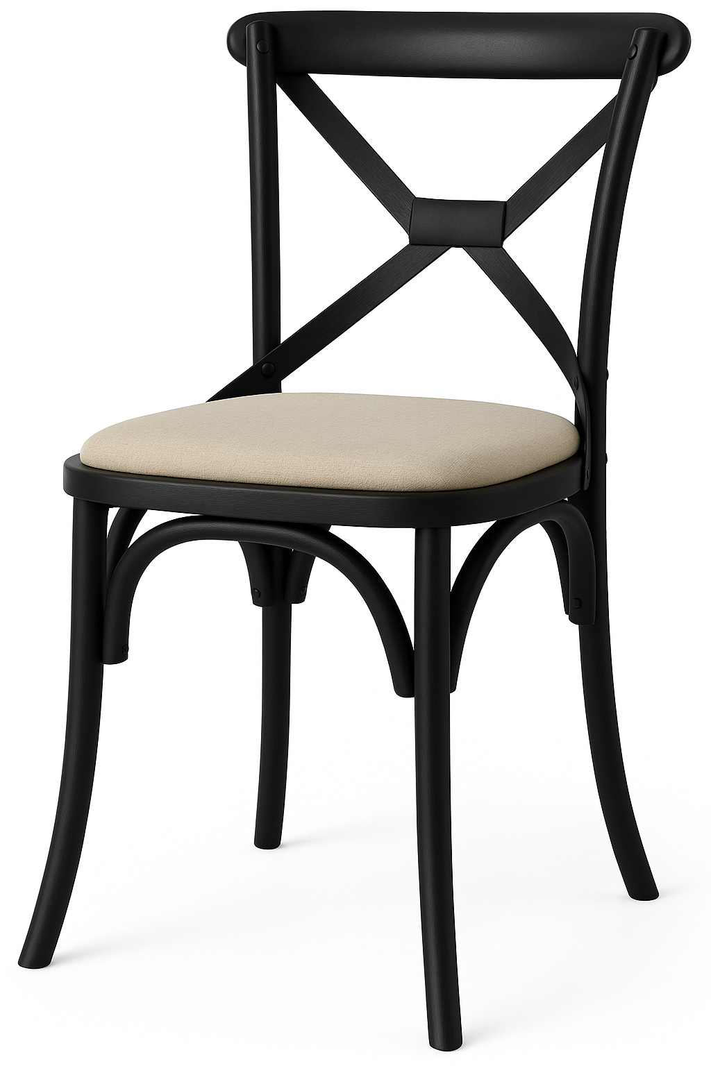 Slate Dining Chairs Beige Seat