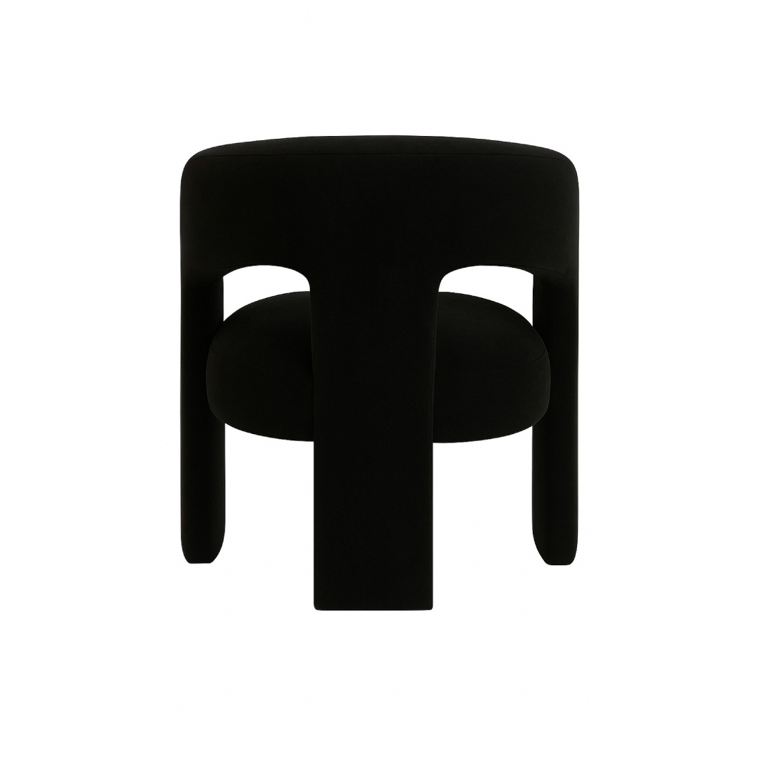 Lesley Chair Charcoal black