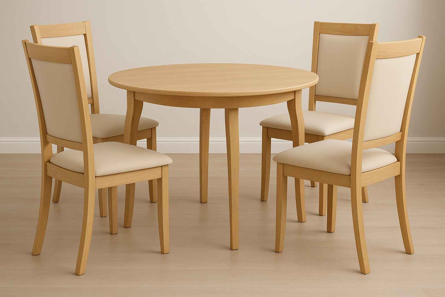 Dax 5Pc Dining Set with Beige Seat
