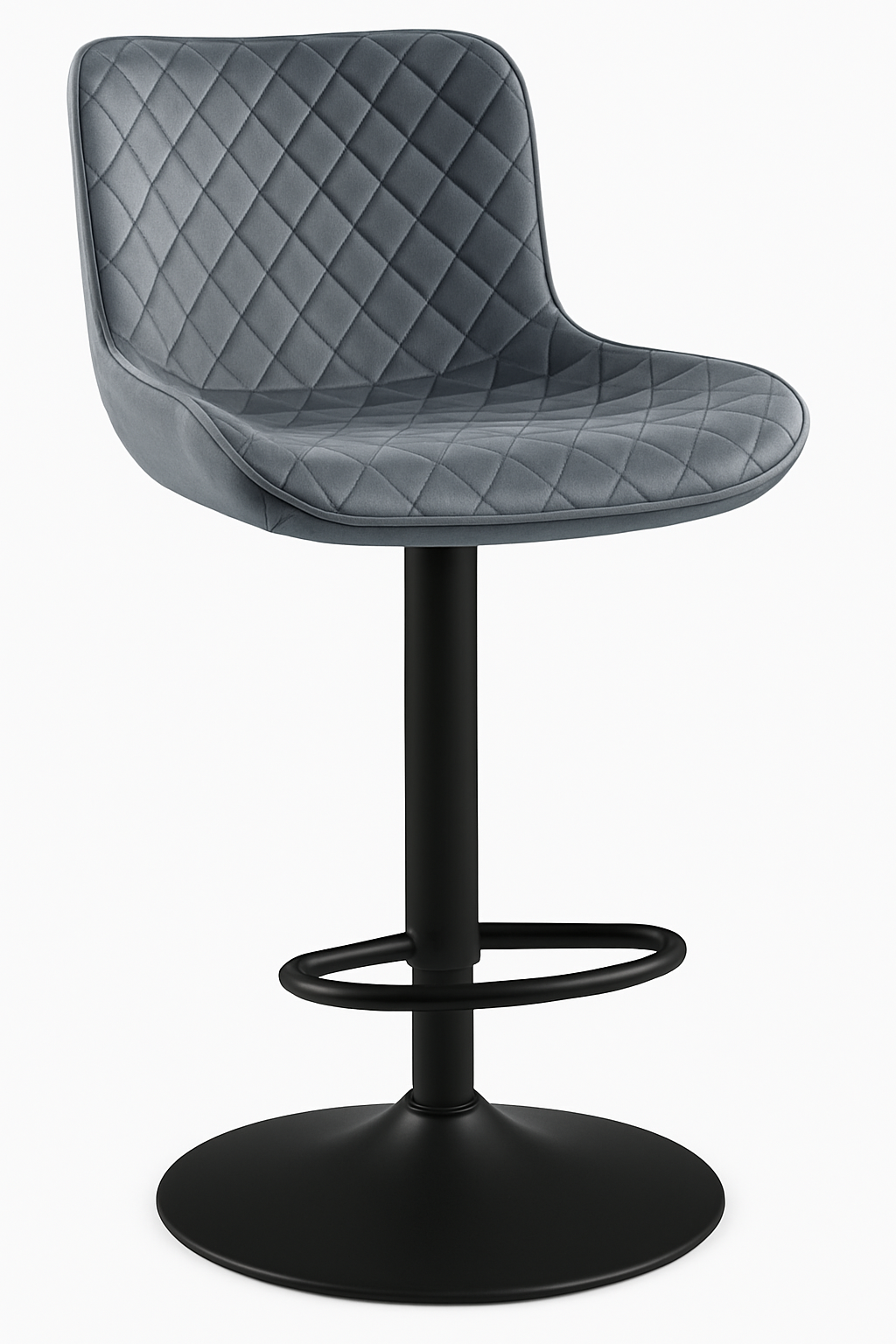 Carson Swivel Counter Height Barstools Gray Seat