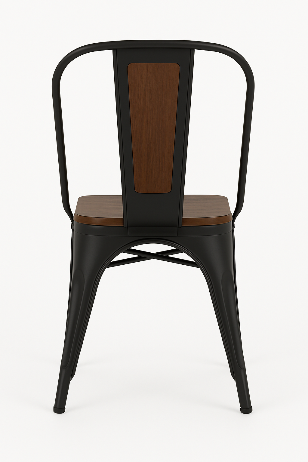 Jaxon Metal Dining Chairs Wood Seat