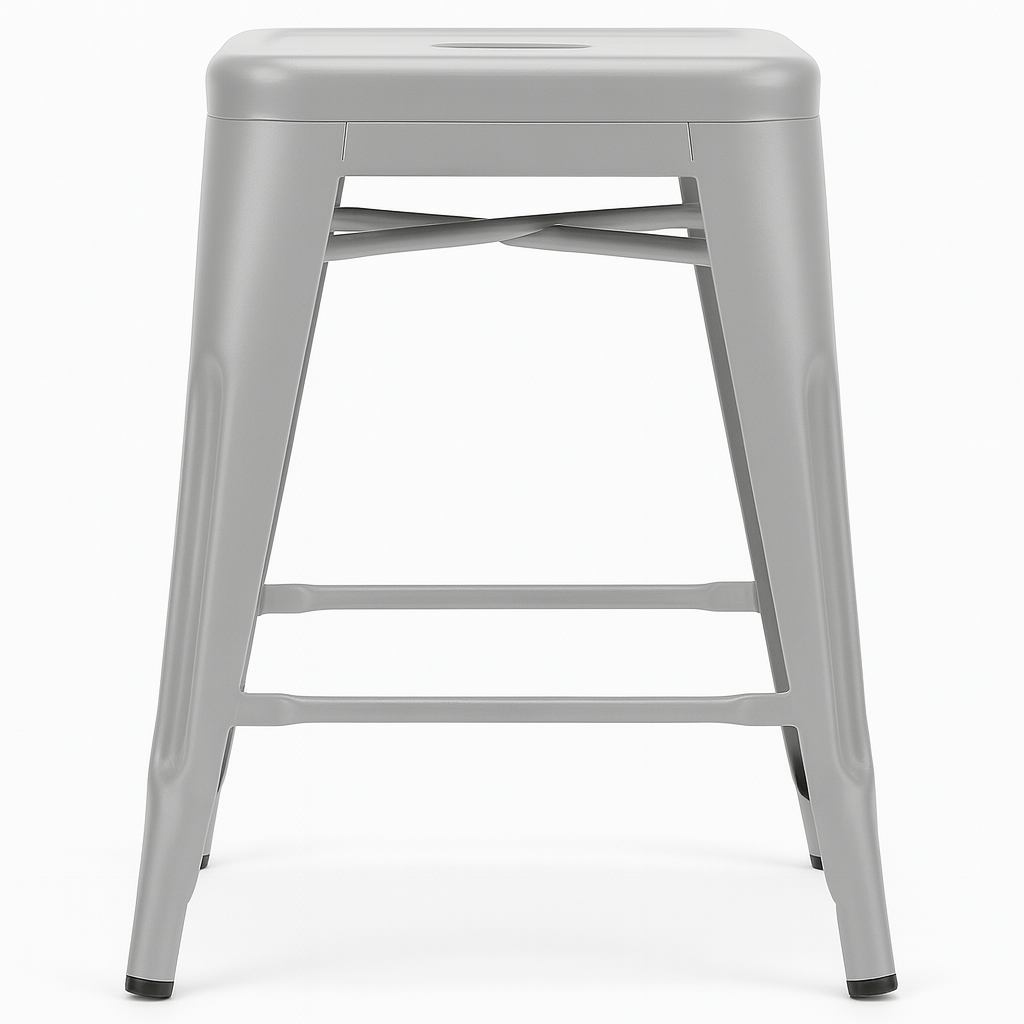 Knox Counter Height Metal Stools Square Seat