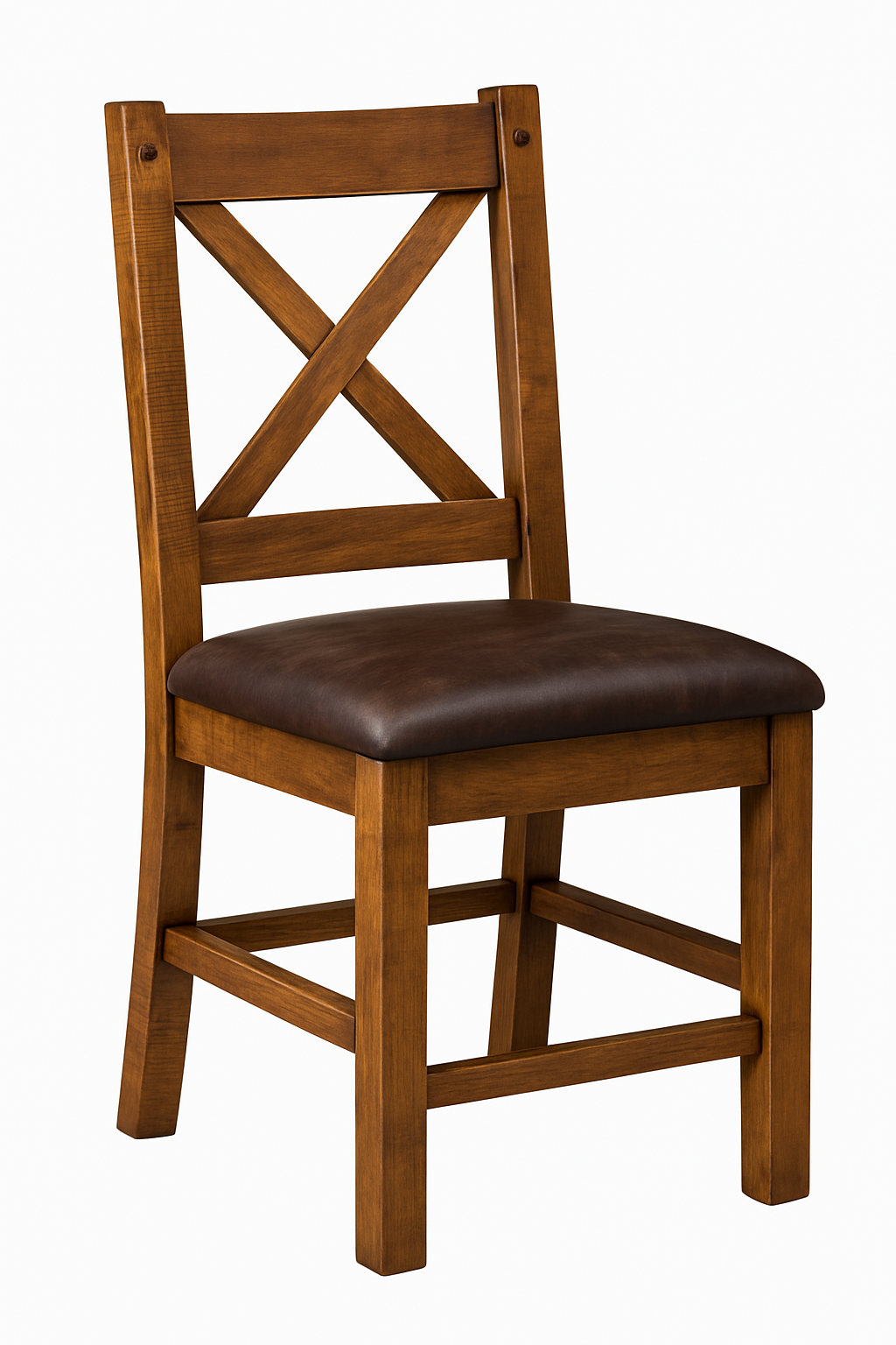 Hawthorne x Back Dining Chair Brown Seat