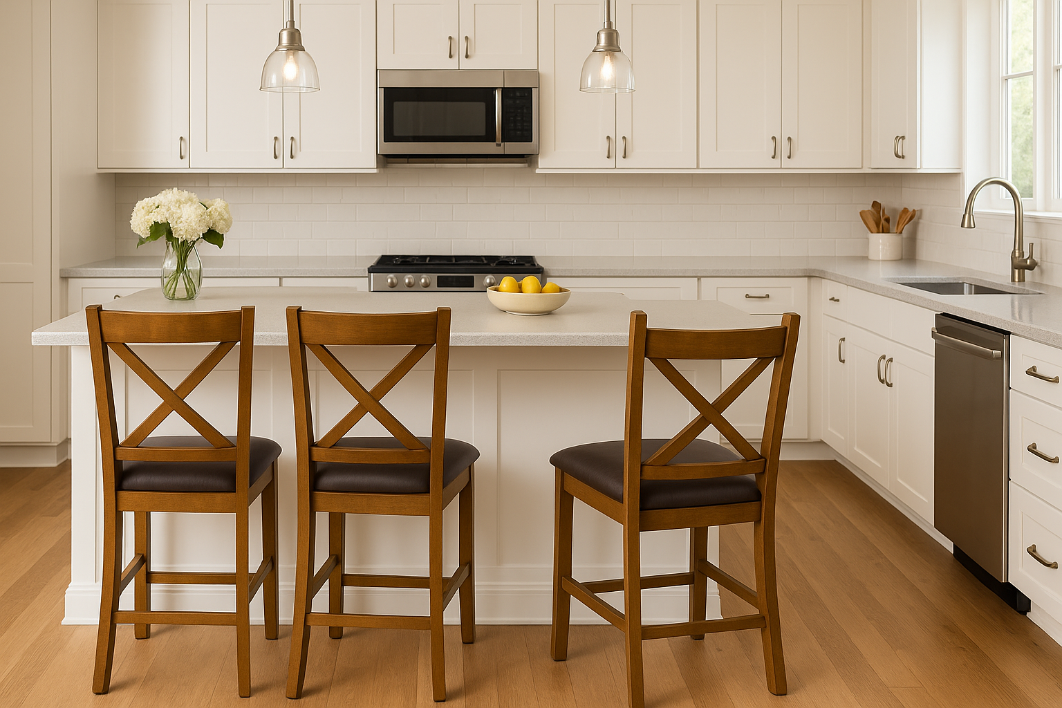 Hawthorne x Back Counter Height Barstool