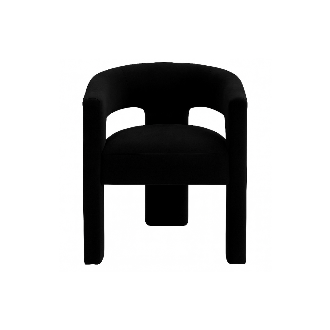 Lesley Chair Charcoal black