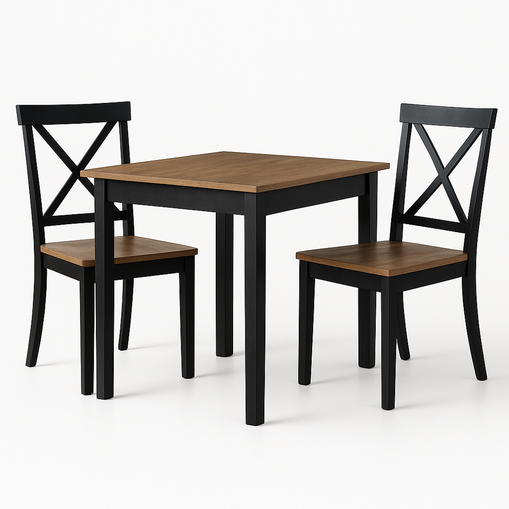 Beaufort Farmhouse 3Pc Dining Table Set