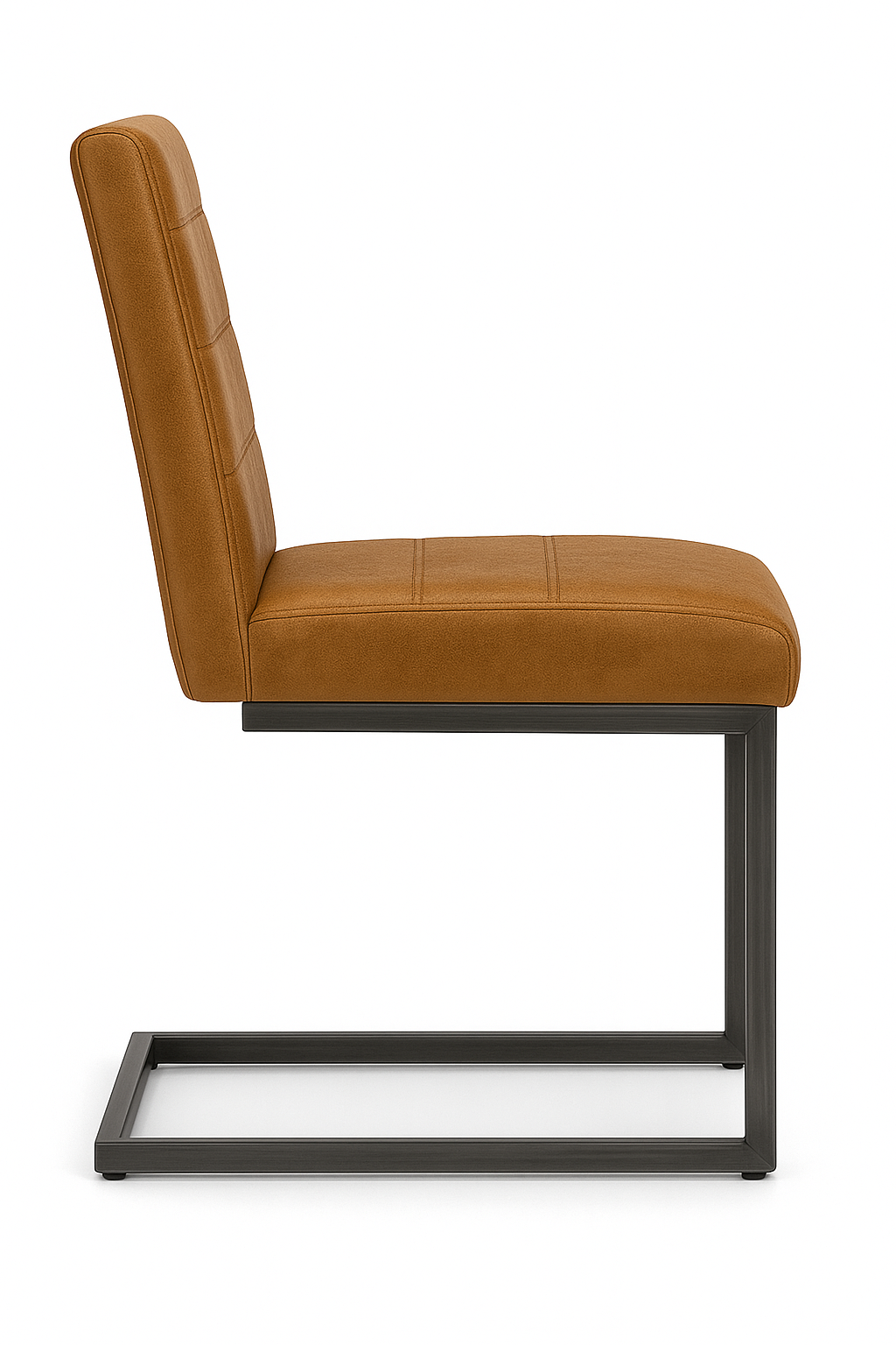 Vance Armless Dining Chairs Caramel Seat