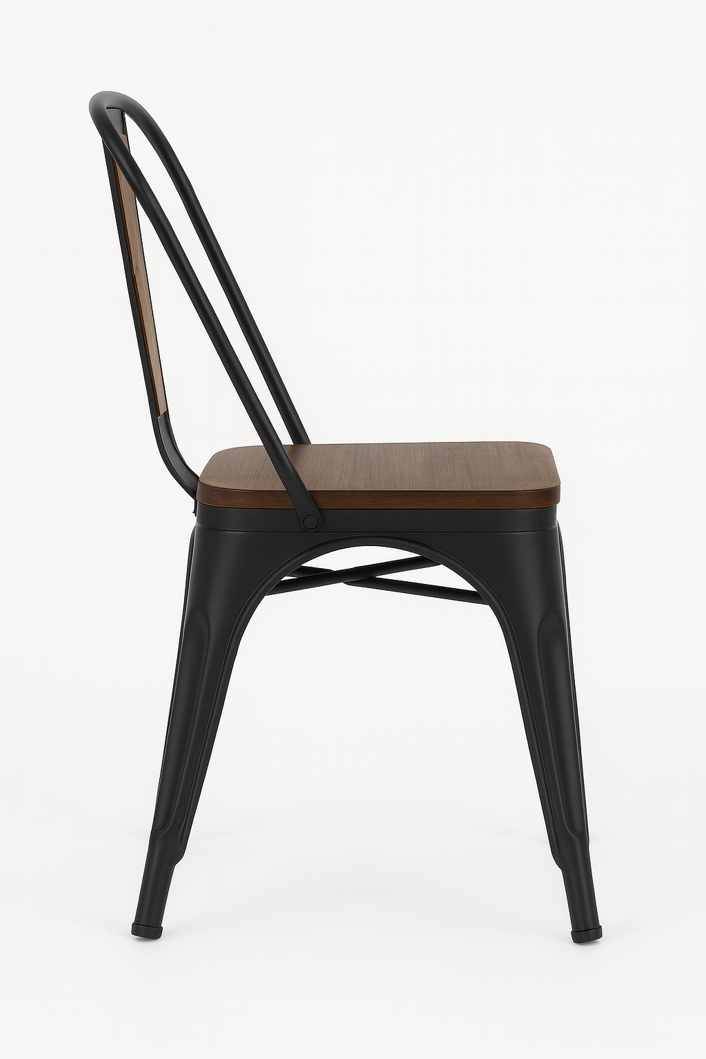 Jaxon Metal Dining Chairs Wood Seat