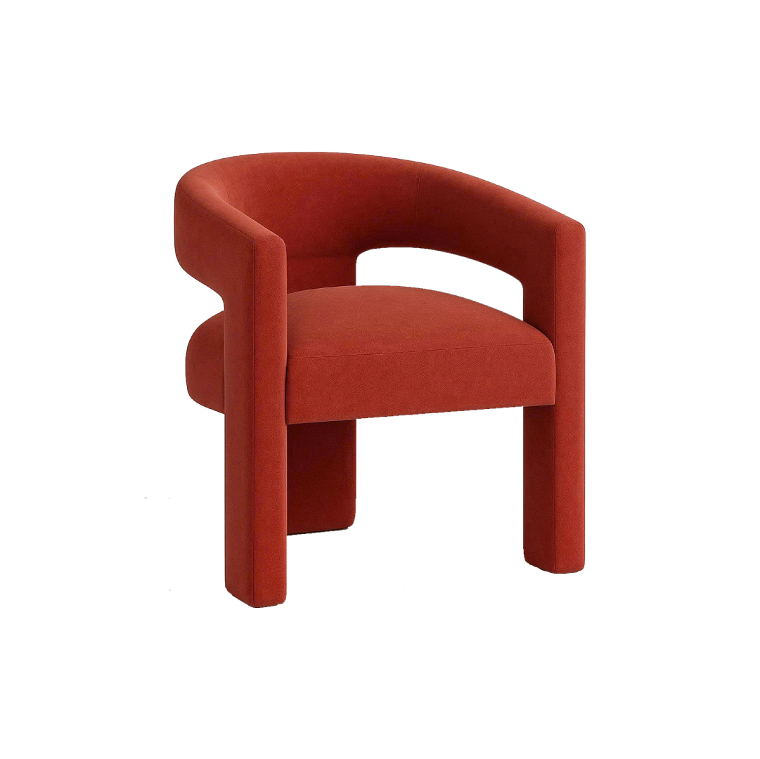Lesley Chair Terracotta red