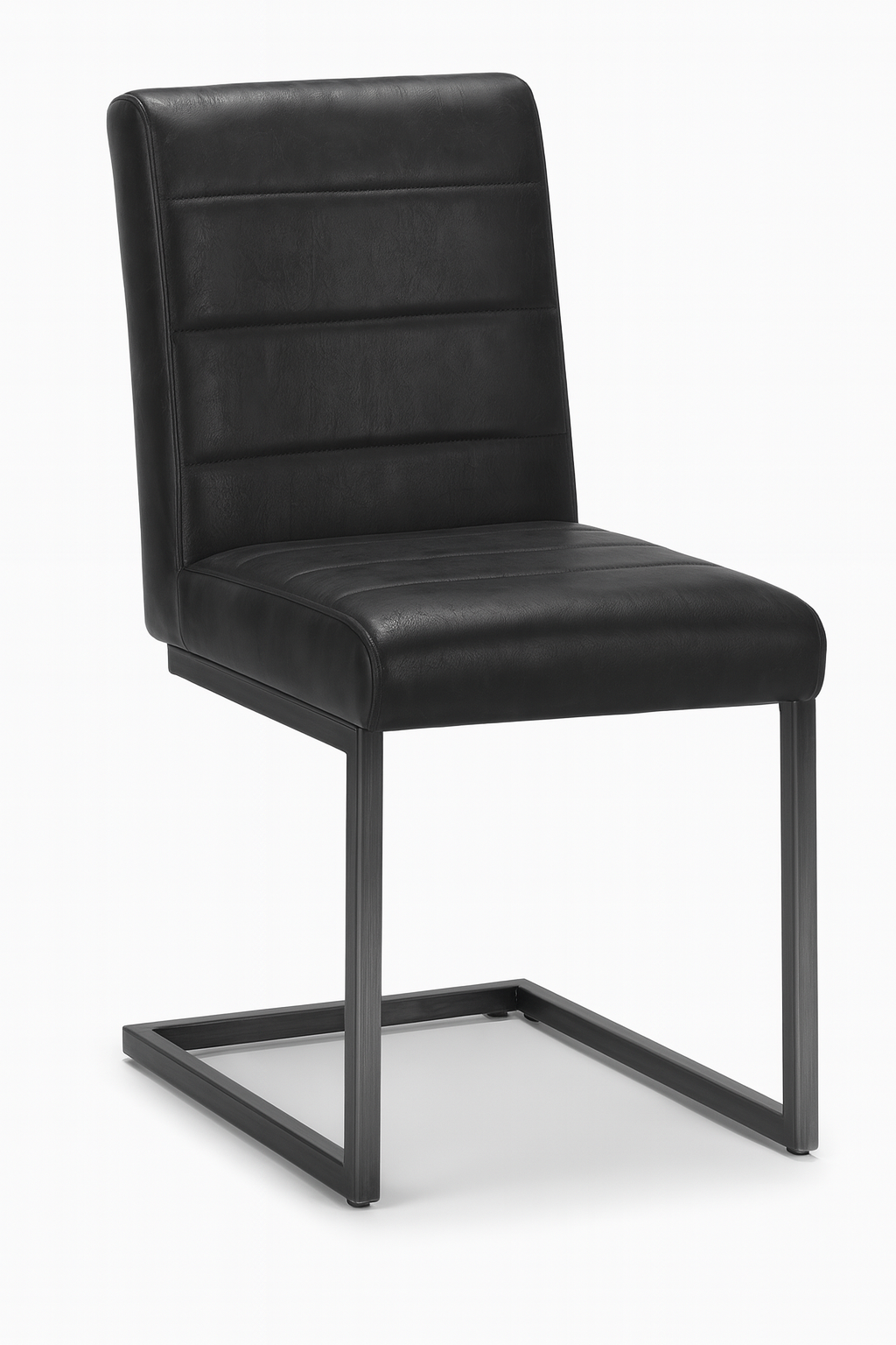 Vance Armless Dining Chairs Black Seat