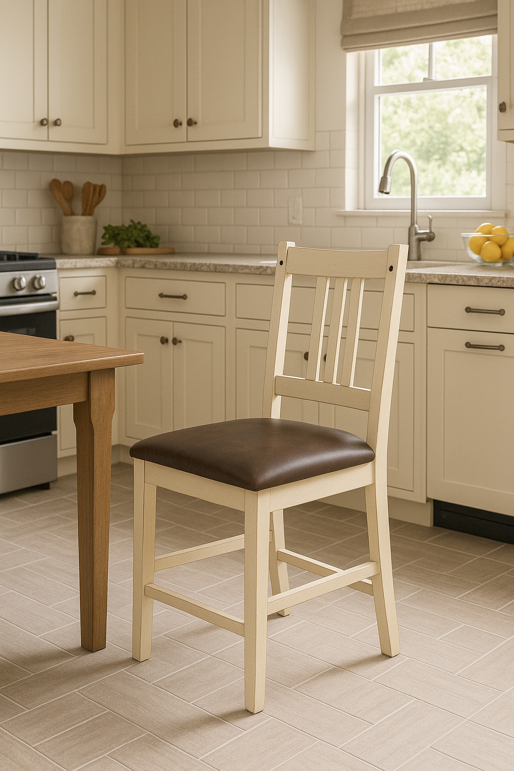 Ridgeview Counter Height Barstool Brown Seat