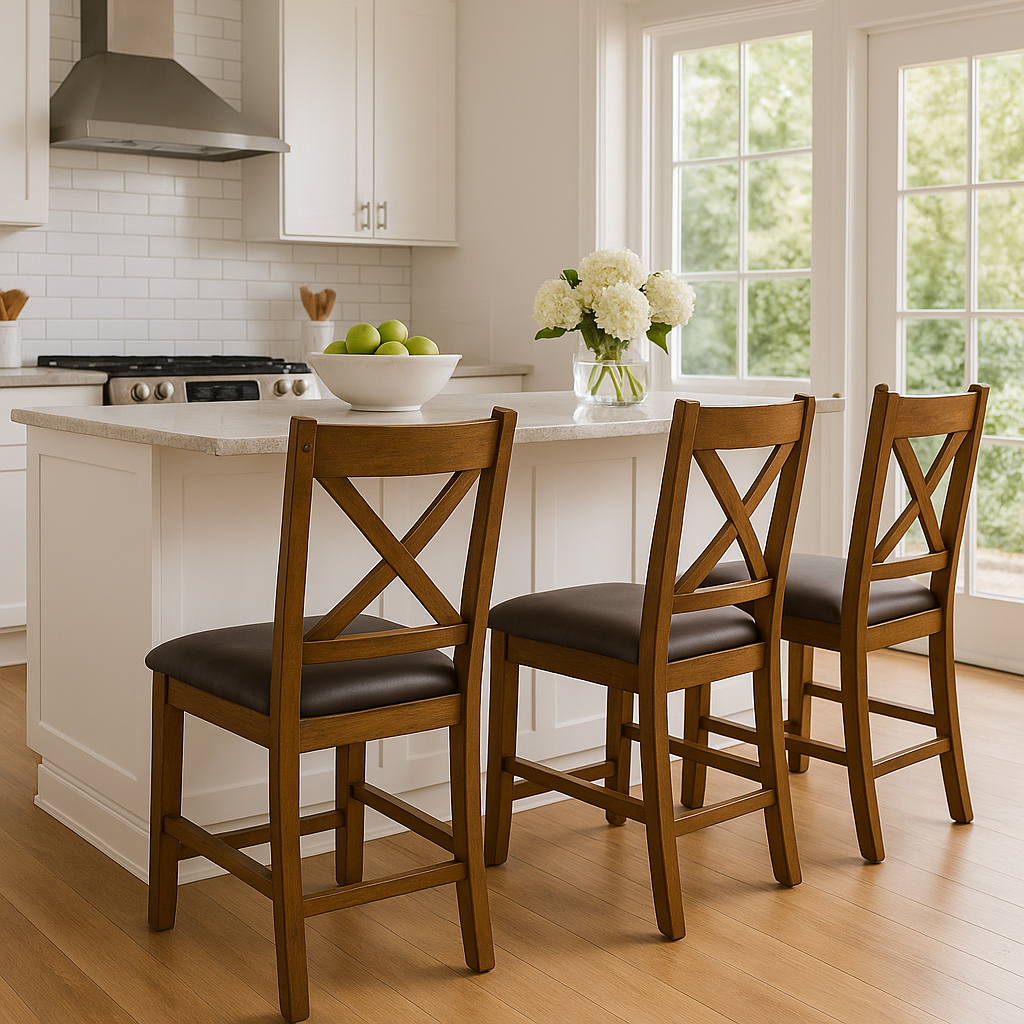 Hawthorne x Back Dining Chair Brown Seat