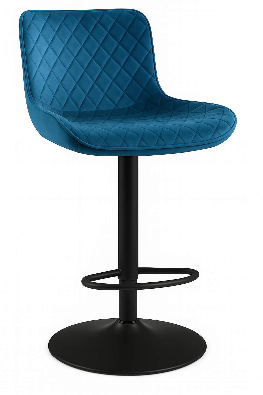 Carson Swivel Counter Height Barstools Teal Seat
